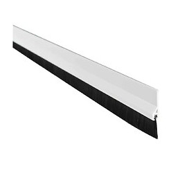 Bas De Porte Pvc Adhesif 1m Avec Brosse Blanc