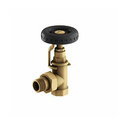 Robinet Décoré Vintage Volant Noir Pour Radiateur Fonte