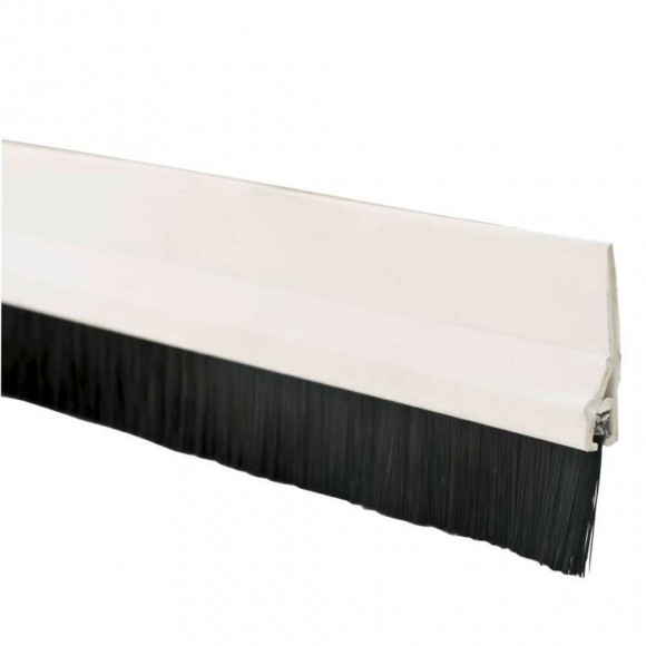 Bas De Porte Pvc Adhesif 1m Avec Brosse Blanc