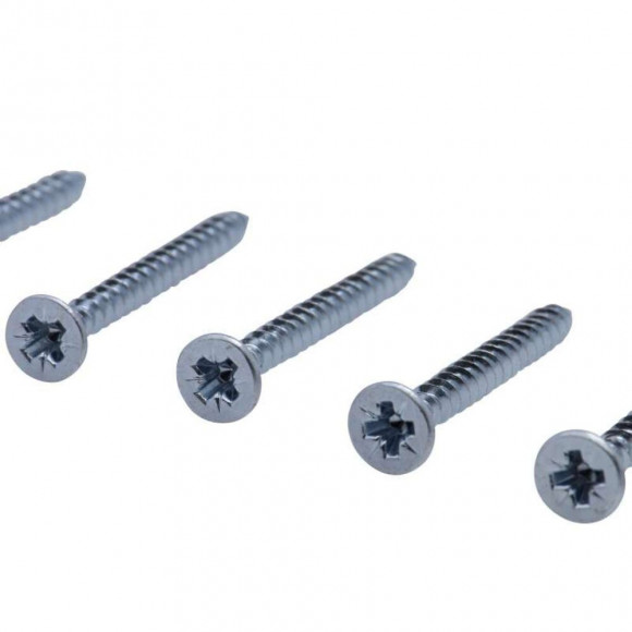 Vis À Bois Tête Fraisée Pz Zinguée Vissal Filet Total 4x50 Mm  X15 Vis