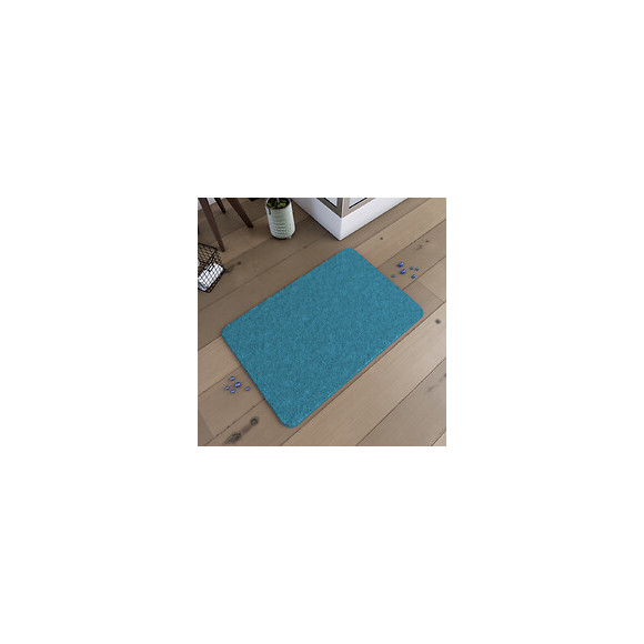 Tapis De Bain 60x90cm Antidérapant Et En Microfibre - Subtil Turquoise