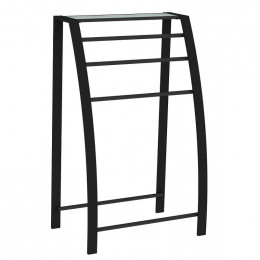 Porte Serviette À Poser Moderne 3 Barres Noir