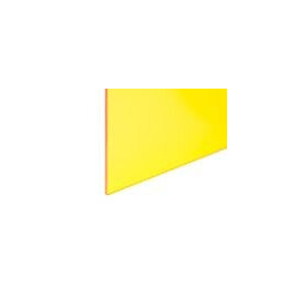 Plaque PMMA jaune bouton d'or transparent 1201 1x1m