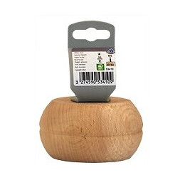 Pied de lit rond en hêtre brut