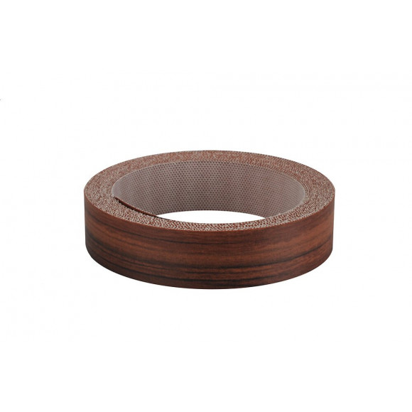 Chant mélaminé thermocollant 23mmx5ml teck cognac