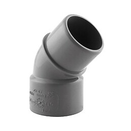 Coude PVC évacuation 45° mâle/femelle D.40