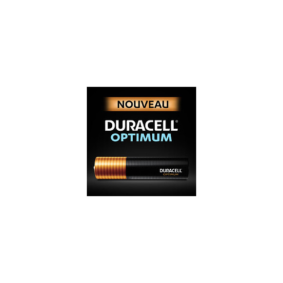 Piles alcalines AAA x4 Duracell Optimum, 1.5V LR03