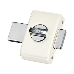 Verrou StyL' V83 45mm blanc avec cales Blister, 4 clés