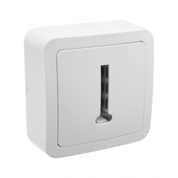 Prise téléphonique en saillie 8 plots blanc