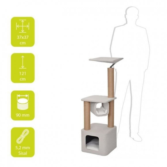 Ebi Griffoir Okinawa - 37 X 37 X 121 Cm - Blanc