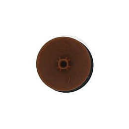 Cache vis plastique marron diamètre 4mm - 20 pièces