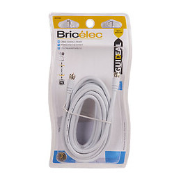 Câble TV satellite coaxial fiches F mâle-mâle 5m