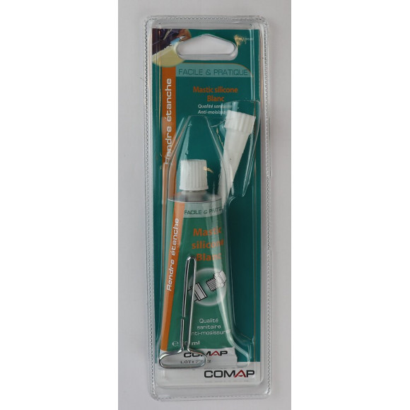 Mastic silicone blanc 50ml