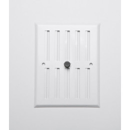 Grille d'aération  alu blanc à visser entrée d'air réglable 17x13