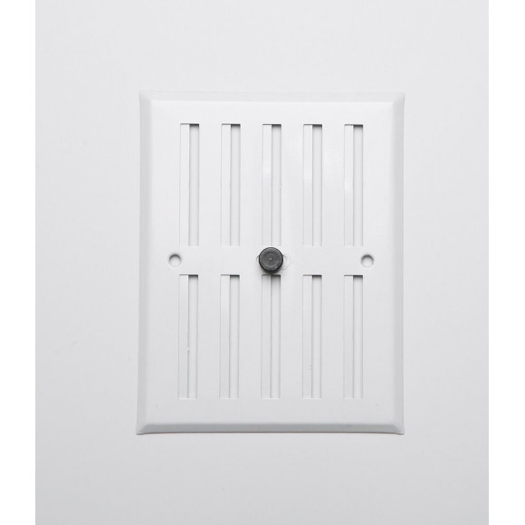 Grille d'aération  alu blanc à visser entrée d'air réglable 17x13