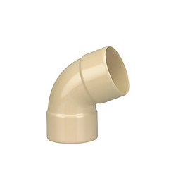 Coude gouttière PVC FF 67°30 DN50 couleur sable