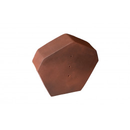 Fronton début/fin pour faîtière à pans Rouge Vieilli