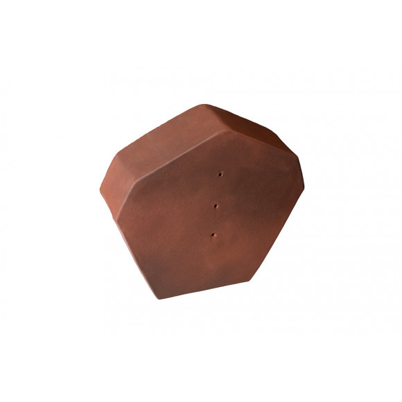 Fronton début/fin pour faîtière à pans Rouge Vieilli