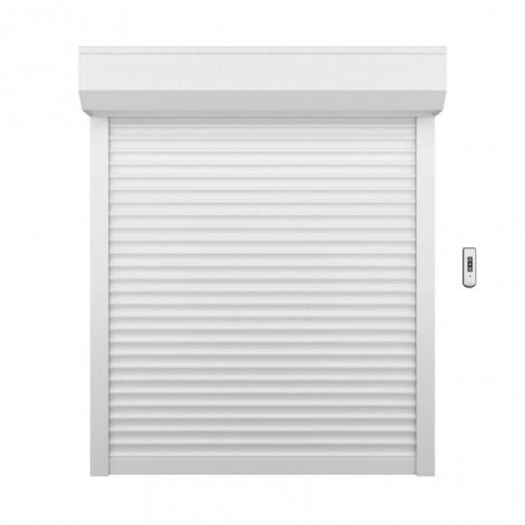 Volet roulant h.140xL.100cm Aluminium blanc elec radio
