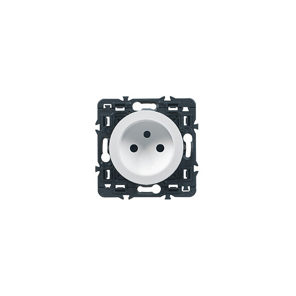 Prise de courant sans terre Céliane - blanc