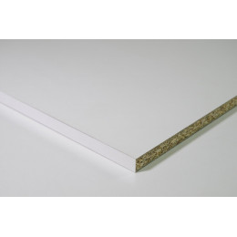 Tablette mélaminée blanche 1850x300x16mm