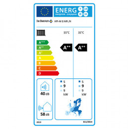 Pompe À Chaleur Air / Eau Monobloc Hpi-m De Dietrich 8 Kw Pour Rèleve Chaudière