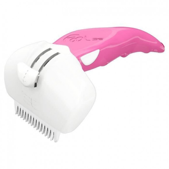 Foolee Brosse Easee Small - Rose - 4,5 Cm - Pour Chien
