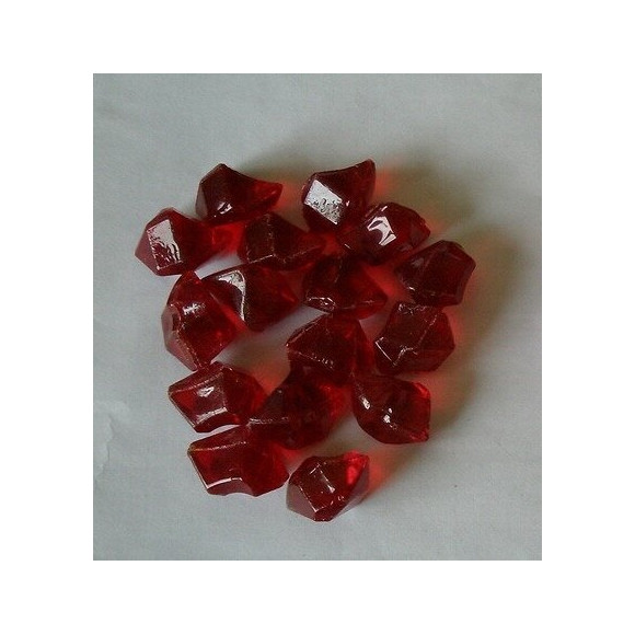 Pierres Décoratives En Fibre De Verre Rouge