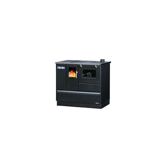 Cuisinière Granulés Avec Four Chauffage Seul Sannover 8 Kw Gris Anthracite