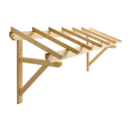 Auvent sapin 1 pan garage 3.1m