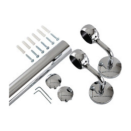 Main courante métal chromé 200cm