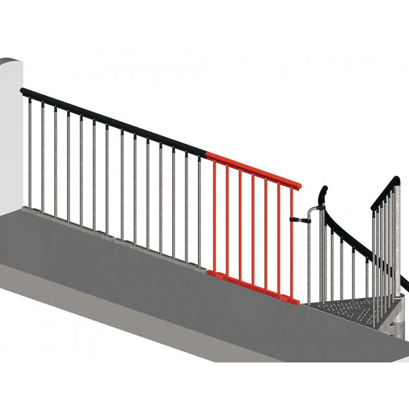Balustrade d'étage, pack départ 1m