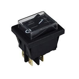 Interrupteur bascule bipolaire E terieu 37 30MM 15A 250V noir