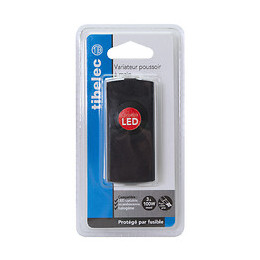 Interrupteur-variateur noir à main pour LED