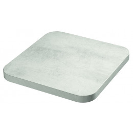 Plan travail réversible 3050x635x38mm Bét blc/Oxyde ant