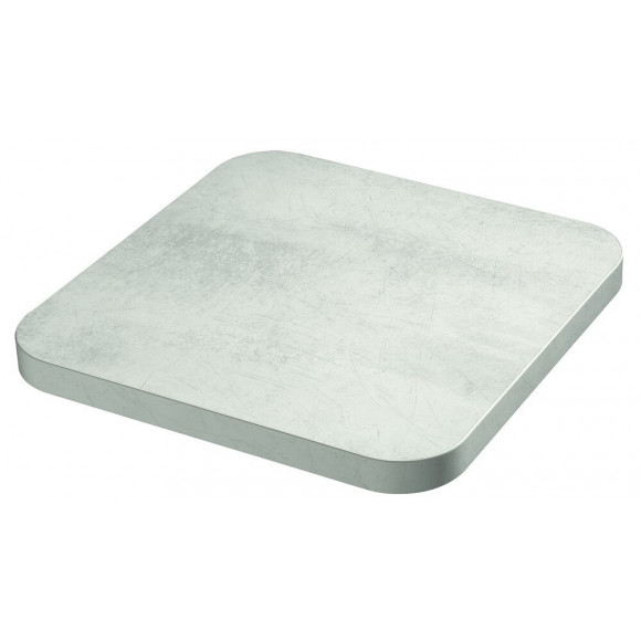 Plan travail réversible 3050x635x38mm Bét blc/Oxyde ant