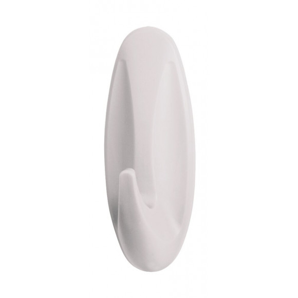 Crochet Plastique Design Blanc Grand Modèle