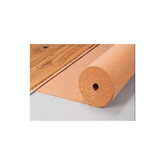 Rouleau liège aggloméré naturel 8mx0,5m épaisseur 2mm