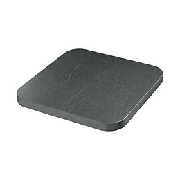 Plan de travail réversible 3050x635x38mm Pier noire/Alu