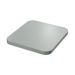 Plan de travail réversible 3050x635x38mm Pier noire/Alu