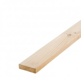 Planche sapin brut bord arrondi 25x100mm L.2.40m