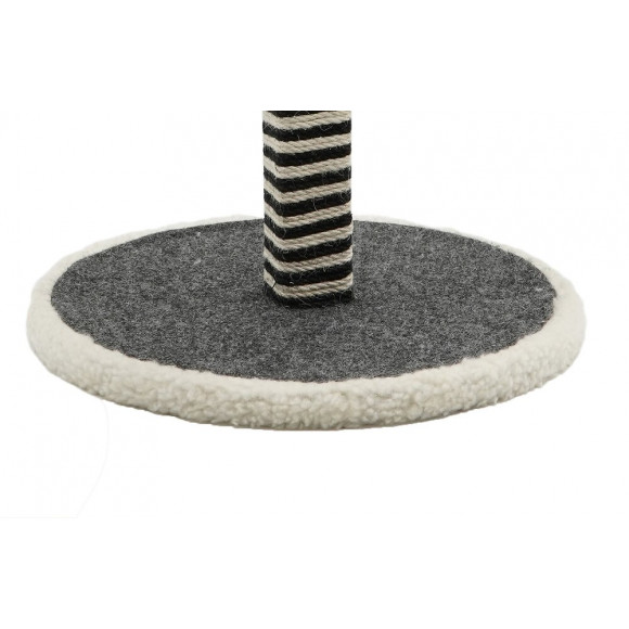 Poteau griffoir branche gris et blanc 44 cm