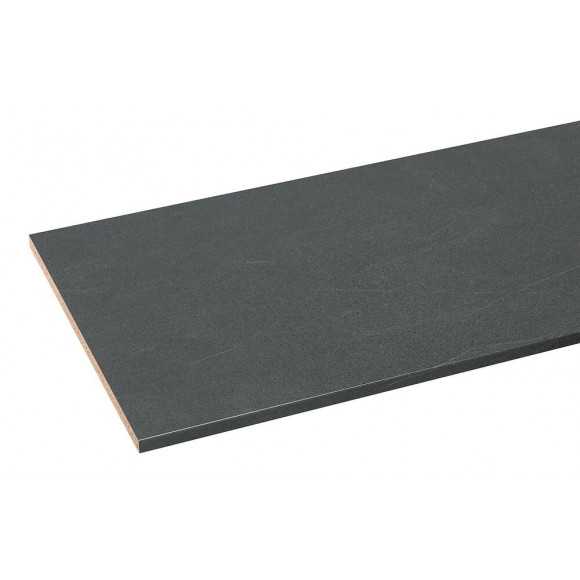 Plan de travail postformé 2470x635x28mm Pierre noire