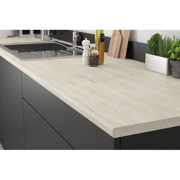 Plan de travail postformé 2470x635x28mm Chêne impérial