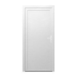 Porte de Service PVC Pleine Poussant droite