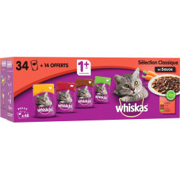 Sachets fraîcheur sauce sélection classique 34x100g +14 offerts 4.8kg