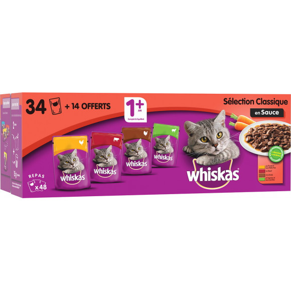 Sachets fraîcheur sauce sélection classique 34x100g +14 offerts 4.8kg