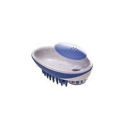 M Pets Brosse 2 En 1 Pour Chien Et Chat Rubeaz - 11.5 X 7.5 Cm - Bleu