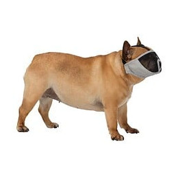 Trixie Museliere Pour Races A Museau Court En Polyester - Xs-s : 15 Cm - Gris - Pour Chien