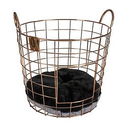 Europet Bernina Panier Caramel En Metal Rond Duvo+ - Rose - Pour Chat